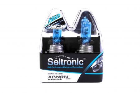 Seitronic® 2er Set H15 15/55W Xenon Style Lampen - Xenon Look Lampen Weiß mit E-Prüfzeichen