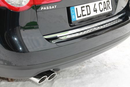 2X Auspuffblenden aus Edelstahl für VW Modelle
