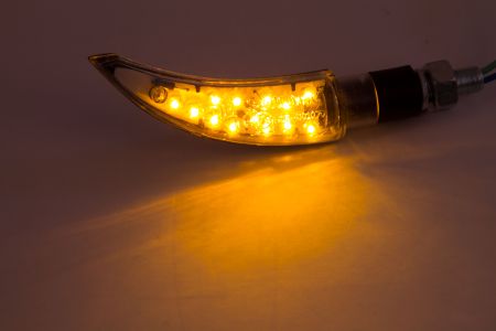 Seitronic® Set Universal Motorrad / Quat / ATV LED Blinker mit E Prüfzeichen HF101054BLK
