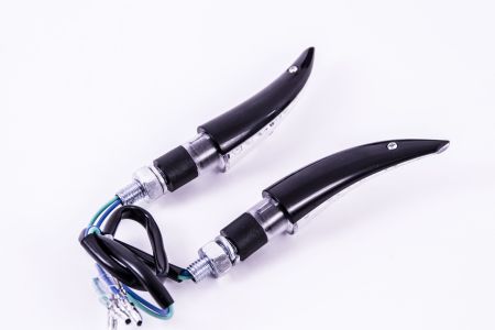 Seitronic® Set Universal Motorrad / Quat / ATV LED Blinker mit E Prüfzeichen HF101054BLK