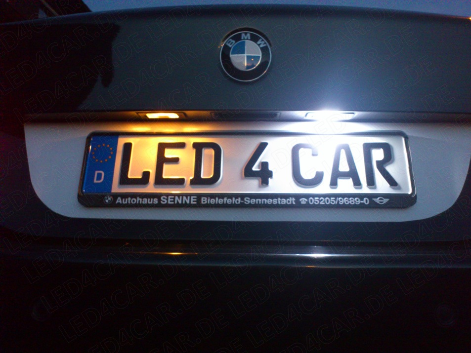 Seitronic® Audi LED Kennzeichenbeleuchtung mit E4 Prüfzeichen