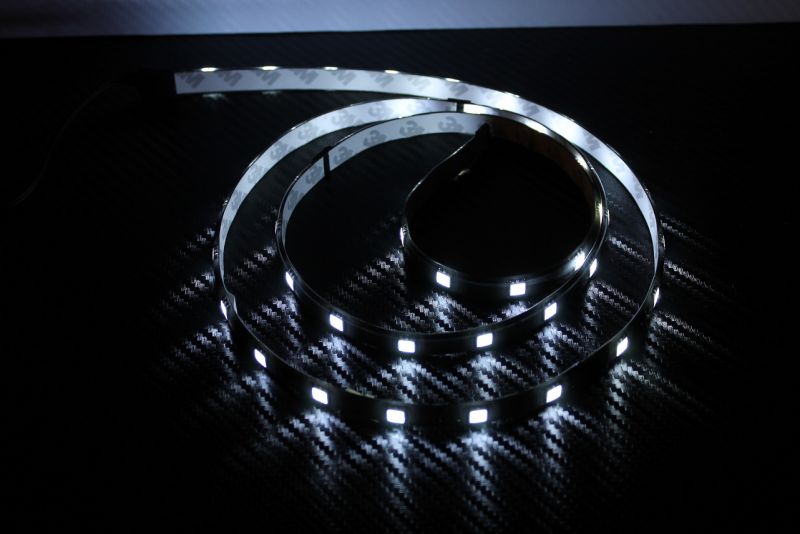 LED Strip Set, Universal, je 12 High Power LEDs, Xenon Weiss