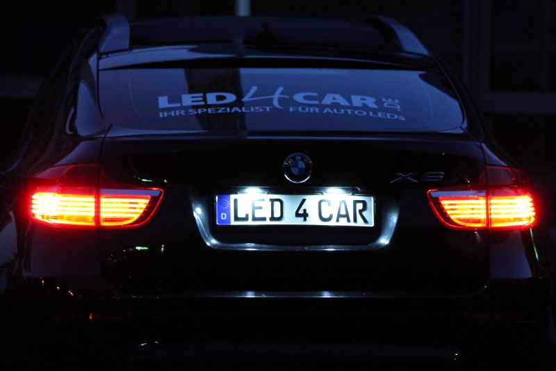 Led Kennzeichenbeleuchtung für BMW 3er E93 Cabrio ab Bj. 2005, mit E4 Prüfzeichen