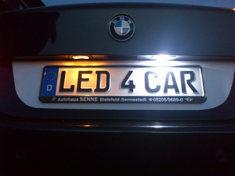 Led Kennzeichenbeleuchtung VW Golf Caddy Bj.04-09 mit E-Prüfzeichen